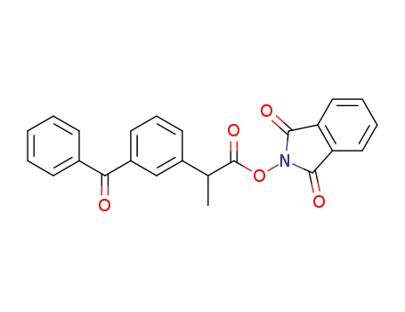 Molecular Structure of 2241846-02-4 (1,3-dioxoisoindolin-2-yl 2-(3-benzoylphenyl)propanoate)