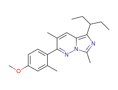 5-(1-ethylpropyl)-2-(4-methoxy-2-methylphenyl)-3,7-dimethylimidazo[1,5-b]pyridazine