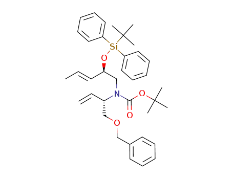 tert-butyl (S)-1-(benzyloxy)but-3-en-2-yl((R,E)-2-(tert-butyldiphenylsilyloxy)pent-3-enyl)carbamate