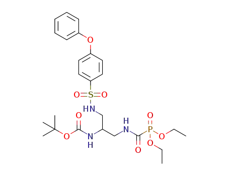 2-Boc-amino-1-(4-phenoxybenzenesulfonamido)-3-[diethylphosphonoformamido]propane