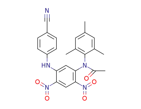 1-N-(4'-cyanophenyl)-2,4-dinitro-N-acetoxy-5-N-[(2',4',6'-trimethylphenyl)]benzene-1,5-diamine