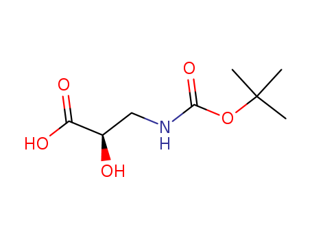 Propanoic acid, 3-[[(1,1-dimethylethoxy)carbonyl]amino]-2-hydroxy-, (2R)-