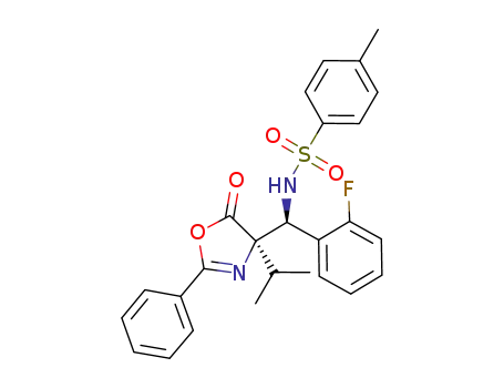 N-((S)-(2-fluorophenyl)((R)-4-isopropyl-5-oxo-2-phenyl-4,5-dihydrooxazol-4-yl)methyl)-4-methylbenzenesulfonamide