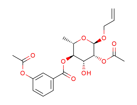 allyl 4-O-(3-acetoxybenzoyl)-2-O-acetyl-α-L-rhamnopyranoside