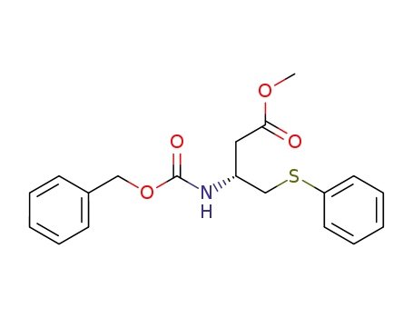 Molecular Structure of 1357575-01-9 (Methyl 3-(benzyloxycarbonyl)-4-(phenylthio)butanoate)