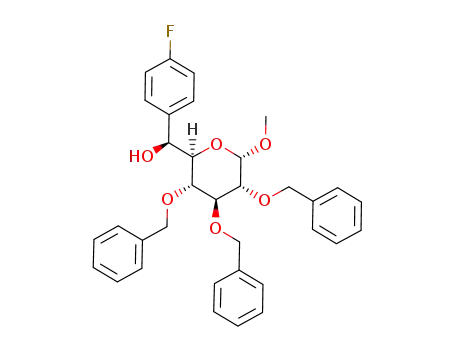 (S)-(4-fluorophenyl)[(2R,3S,4S,5R,6S)-3,4,5-tris(benzyloxy)-6-methoxy-tetrahydro-2H-pyran-2-yl]methanol
