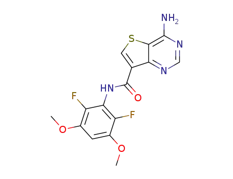 4-amino-N-(2,6-difluoro-3,5-dimethoxyphenyl)thieno[3,2-d]pyrimidine-7-carboxamide