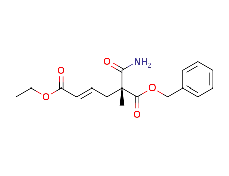 (R,E)-6-benzyl 1-ethyl 5-carbamoyl-5-methylhex-2-enedioate