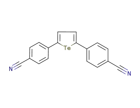 Molecular Structure of 1200687-97-3 (2,5-bis(4-cyanophenyl)tellurophene)