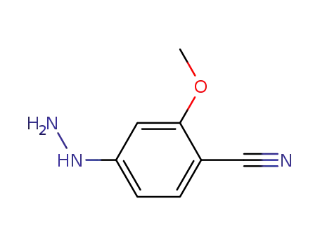 Molecular Structure of 1023795-48-3 (4-hydrazinyl-2-methoxybenzonitrile)