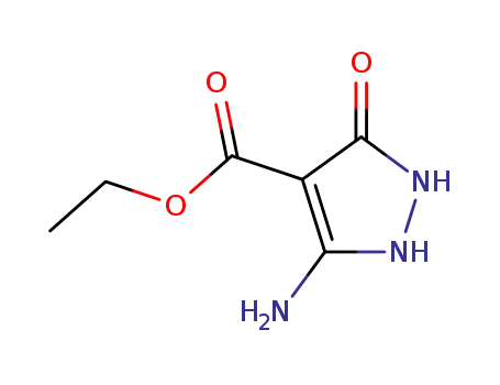 Molecular Structure of 52565-83-0 (ETHYL 5-AMINO-3-OXO-2,3-DIHYDRO-1H-PYRAZOLE-4-CARBOXYLATE)