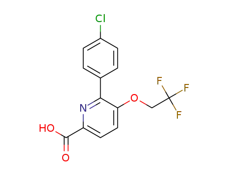 6-(4-chlorophenyl)-5-(2,2,2-trifluoroethoxy)-2-pyridinecarboxylic acid