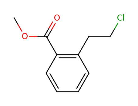 Molecular Structure of 65787-71-5 (Benzoic acid, 2-(2-chloroethyl)-, methyl ester)