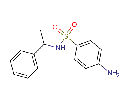 Molecular Structure of 79867-70-2 (4-AMINO-N-(1-PHENYLETHYL)BENZENESULFONAMIDE)
