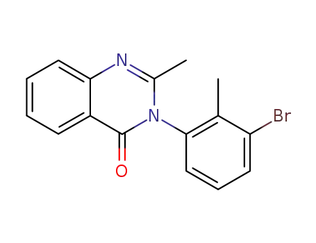 Molecular Structure of 1897-82-1 (3-(3-bromo-2-methylphenyl)-2-methylquinazolin-4(3H)-one)