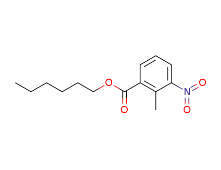 Molecular Structure of 59383-04-9 (hexyl 2-methyl-3-nitrobenzoate)