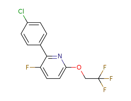 2-(4-chloro-phenyl)-3-fluoro-6-(2,2,2-trifluoro-ethoxy)-pyridine