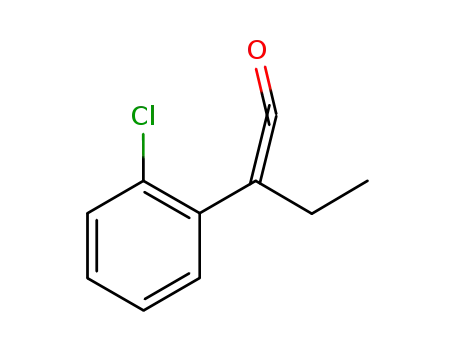 Molecular Structure of 1070793-26-8 (2-(2-chlorophenyl)but-1-en-1-one)