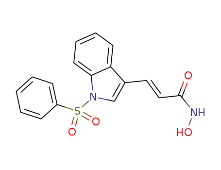 3-(1-benzenesulfonyl-1H-indol-3-yl)-N-hydroxyacrylamide