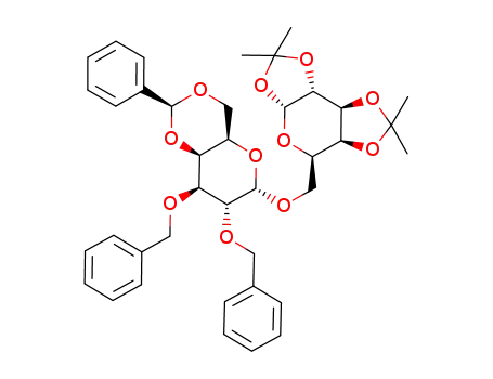 (2,3-di-O-benzyl-4,6-O-benzylidene-α-D-galactopyranosyl)-(1->6)-O-1,2:3,4-di-O-isopropylidene-α-D-galactopyranose