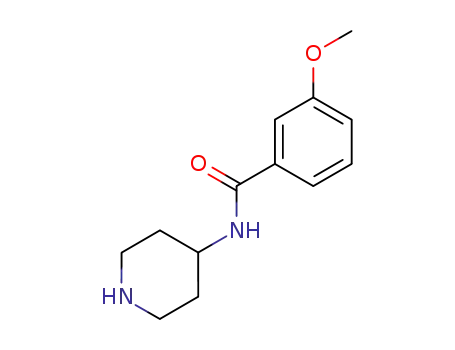 Molecular Structure of 38198-54-8 (3-METHOXY-N-PIPERIDIN-4-YL-BENZAMIDE)