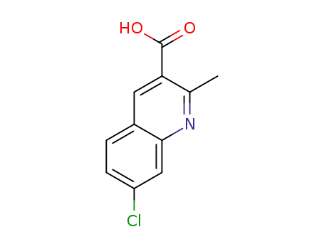 Molecular Structure of 171270-39-6 (7-CHLORO-2-METHYLQUINOLINE-3-CARBOXYLIC ACID)