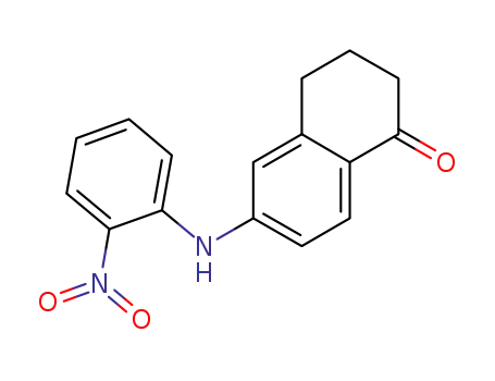 Molecular Structure of 918330-11-7 (1(2H)-Naphthalenone, 3,4-dihydro-6-[(2-nitrophenyl)amino]-)