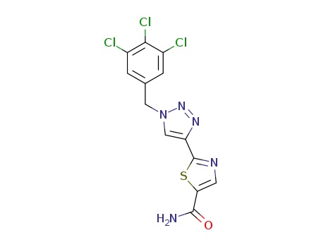 2-[1-(3,4,5-trichlorobenzyl)-1H-1,2,3-triazol-4-yl]-1,3-thiazole-5-carboxamide