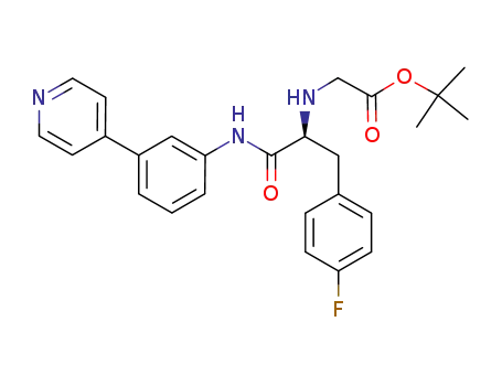 (S)-tert-butyl 2-(1-oxo-3-phenyl-1-(3-(pyridin-4-yl)phenylamino)propan-2-ylamino)acetate