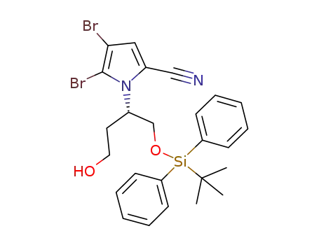 (2'S)-4,5-dibromo-1-[1'-(tert-butyldiphenylsilyloxy)-4'-hydroxybutan-2'-yl]-1H-pyrrole-2-carbonitrile