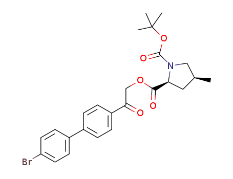 (2S,4S)-2-(2-(4'-bromobiphenyl-4-yl)-2-oxoethyl) 1-tert-butyl 4-methylpyrrolidine-1,2-dicarboxylate