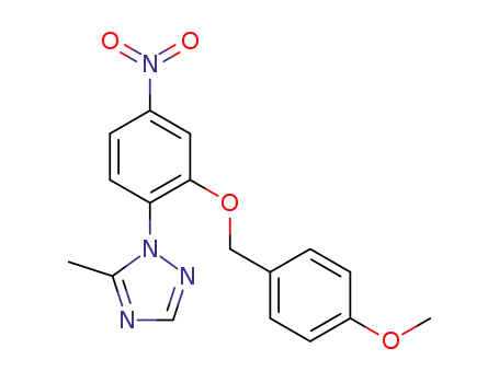 1-(2-(4-methoxybenzyloxy)-4-nitrophenyl)-5-methyl-1H-1,2,4-triazole