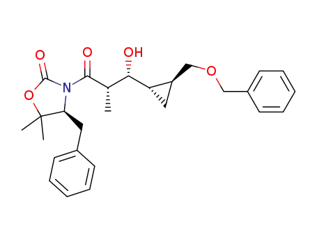 (S)-4-benzyl-3-((2S,3R)-3-((1S,2S)-2-((benzyloxy)methyl)cyclopropyl)-3-hydroxy-2-methylpropanoyl)-5,5-dimethyloxazolidin-2-one