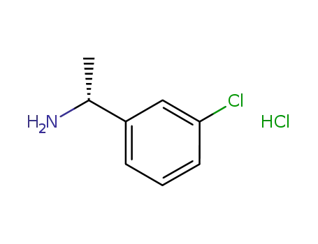 Molecular Structure of 1167414-90-5 ((R)-1-(3-CHLOROPHENYL)ETHANAMINE-HCl)
