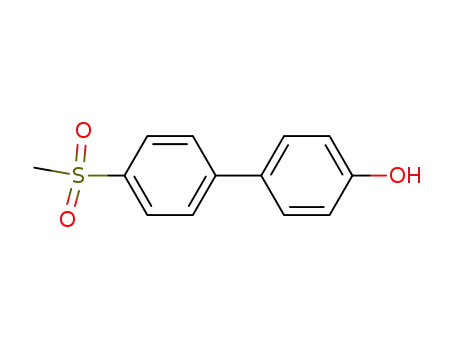 Molecular Structure of 13244-58-1 (4'-Methanesulfonyl-biphenyl-4-ol)