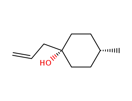 Molecular Structure of 94607-75-7 (Cyclohexanol, 4-methyl-1-(2-propenyl)-, cis-)