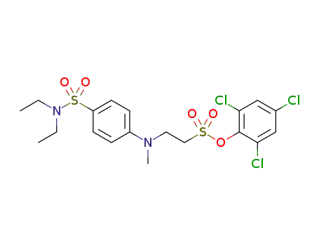 C<sub>19</sub>H<sub>23</sub>Cl<sub>3</sub>N<sub>2</sub>O<sub>5</sub>S<sub>2</sub>