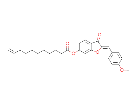 (Z)-2-(4-methoxybenzylidene)-3-oxo-2,3-dihydrobenzofuran-6-yl 10-undecylenate