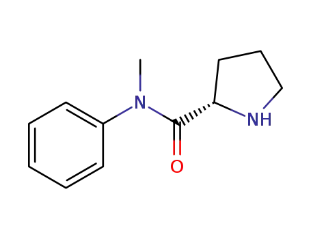 Molecular Structure of 1173169-85-1 ((S)-N-methyl-N-phenyl-pyrrolidine-2-carboxamide)
