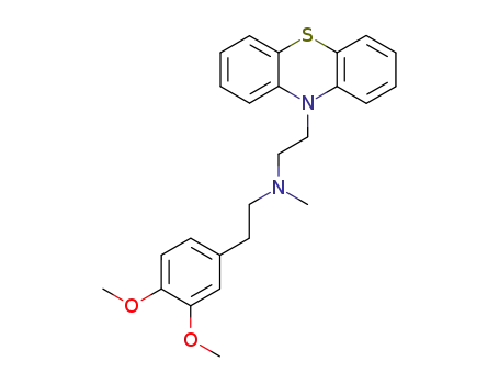 Molecular Structure of 104295-13-8 (2-(3,4-dimethoxyphenyl)-N-methyl-N-(2-phenothiazin-10-ylethyl)ethanamine)