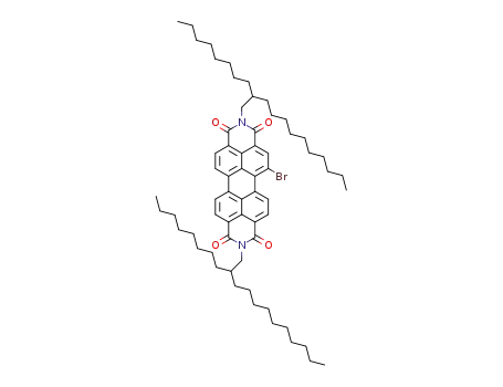Molecular Structure of 1449429-74-6 (N,N'-bis(2-octyldodecyl)-1-bromoperylene-3,4,9,10-tetracarboxylic diimide)