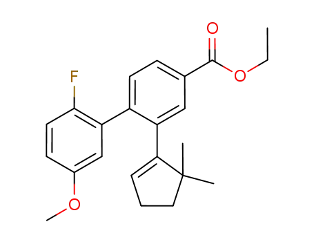 ethyl 2-(5,5-dimethyl-1-cyclopenten-1-yl)-2'-fluoro-5'-(methyloxy)-1,1'-biphenyl-4-carboxylate