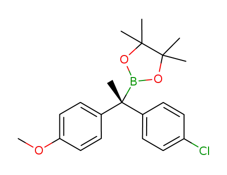 (R)-2-[1-(4-chlorophenyl)-1-(4-methoxyphenyl)ethyl]-4,4,5,5-tetramethyl-1,3,2-dioxaborolane