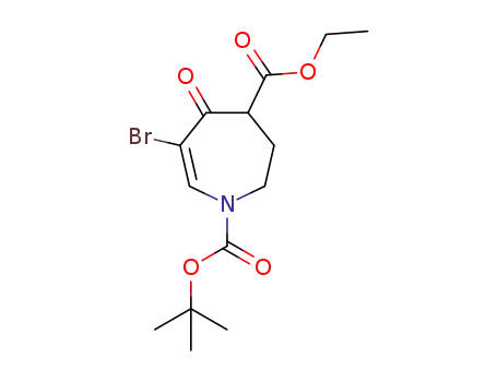 1-t-butyl 4-ethyl 6-bromo-5-oxo-2,3,4,5-tetrahydro-1H-azepine-1,4-dicarboxylate