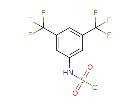 Molecular Structure of 1370019-77-4 ((3,5-bis(trifluoromethyl)phenyl)sulfamoyl chloride)