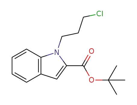 Molecular Structure of 1352949-75-7 (tert-butyl 1-(3-chloropropyl)-1H-indole-2-carboxylate)