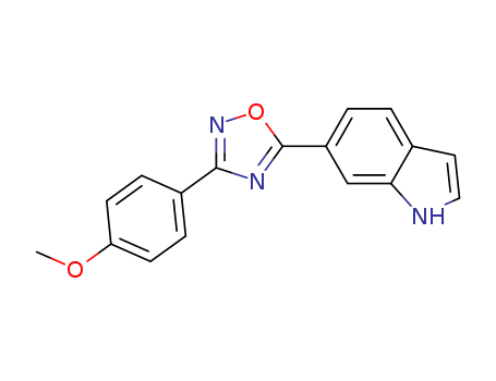 6-(3-(4-methoxyphenyl)-1,2,4-oxadiazol-5-yl)-1H-indole