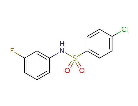 4-chloro-N-(3-fluorophenyl)benzenesulfonamide