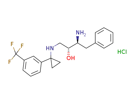 (2R,3S)-3-amino-4-phenyl-1-({1-[3-(trifluoromethyl)phenyl]cyclopropyl}amino)butan-2-ol hemi-hydrochloride