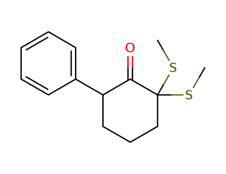 2,2-di(methylthio)-6-phenylcyclohexanone